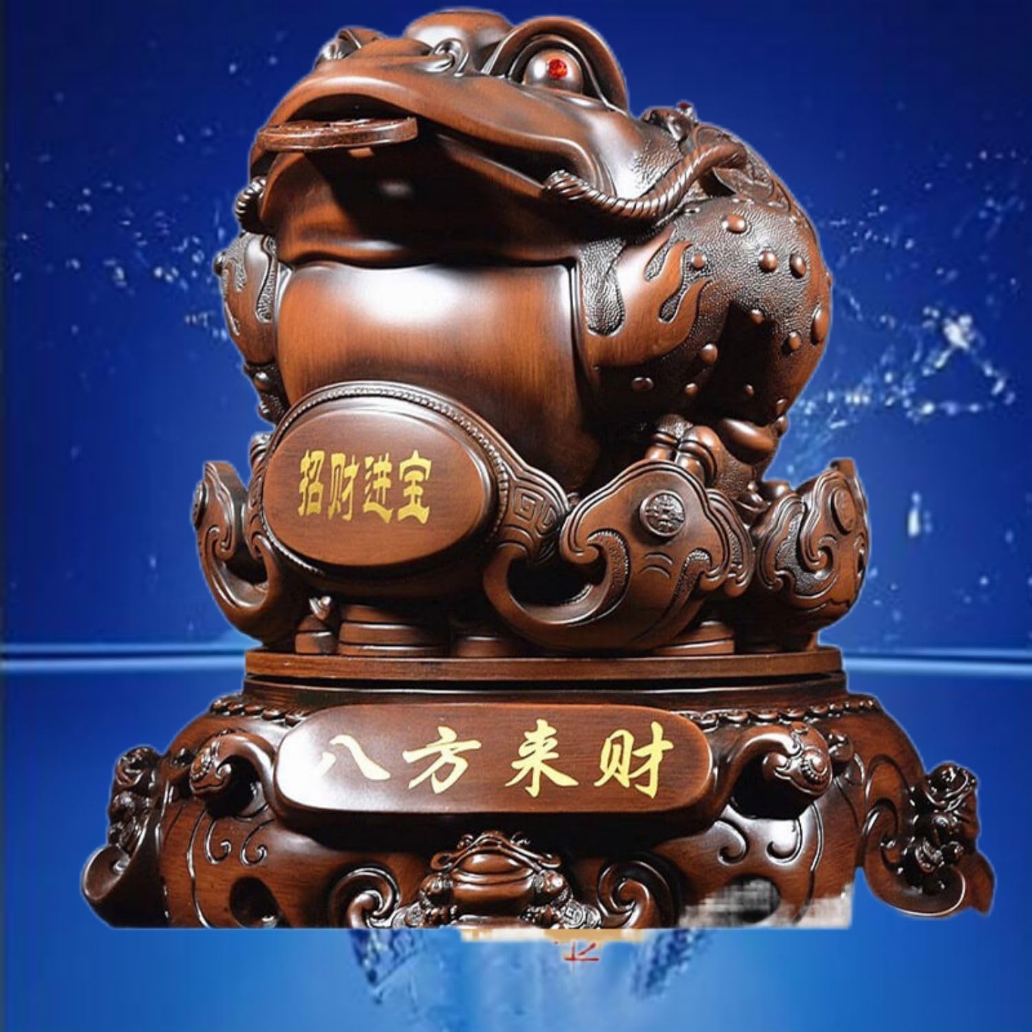 招財進宝 三足金蟾 鎮宅 辟邪 開運 風水 工芸品 美術品 置物 Amazon.com: Piegricdiat 八方来财三足金蟾蜍招财,Desk